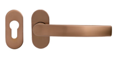 Origin Front Door Handles Rose Gold