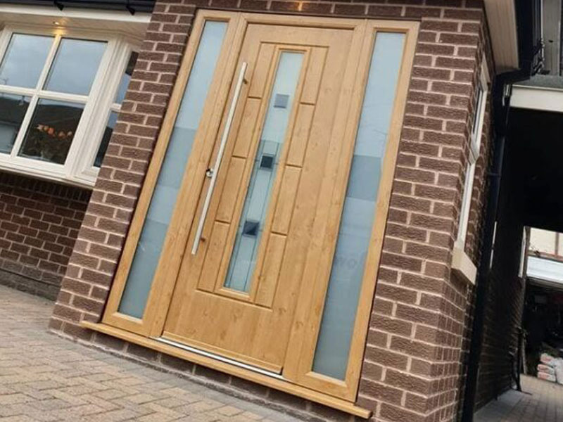 Woodgrain Pvcu Front Door Brighton